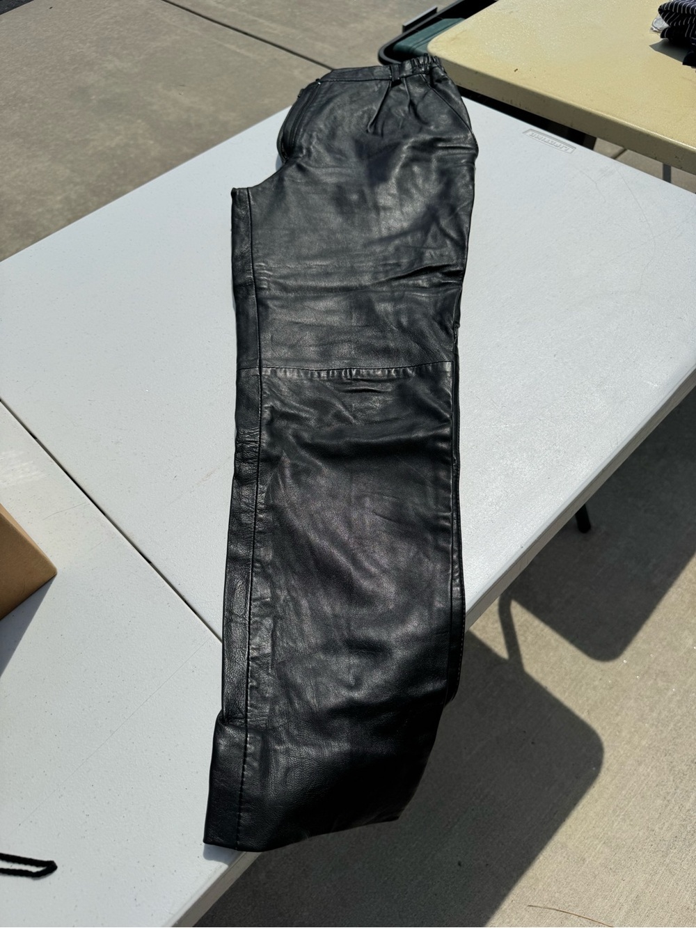 Women’s Black Leather Pants